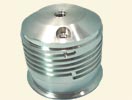 Helical cooling grooves on vessel